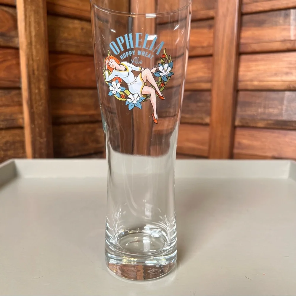 Ophelia Hoppy Wheat Ale Glass - Colorado Breckenridge brewery